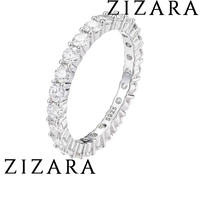 Zizara™ 3mm Everyday Elegance Moissanite Eternity Ring