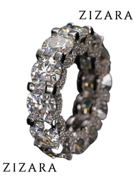 Zizara™ 5mm Royal Luxury Moissanite Eternity Ring